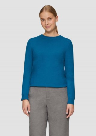 s.Oliver Strickpullover aus Viskosemix - petrol