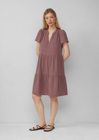 s.Oliver Volantkleid aus Musselin - lavendel