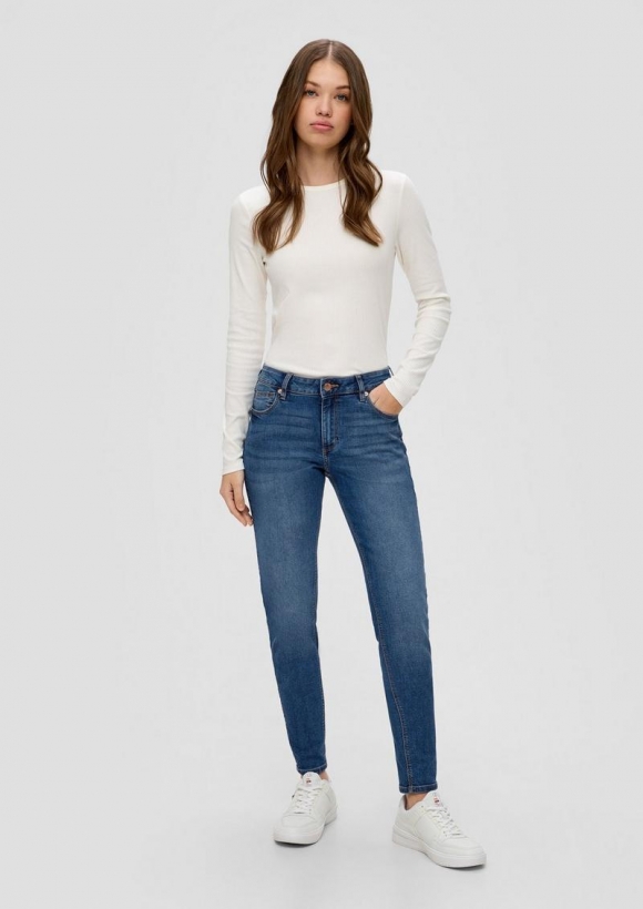 s.Oliver Jeans Sadie / Skinny Fit / Mid Rise / Skinny Leg - blau