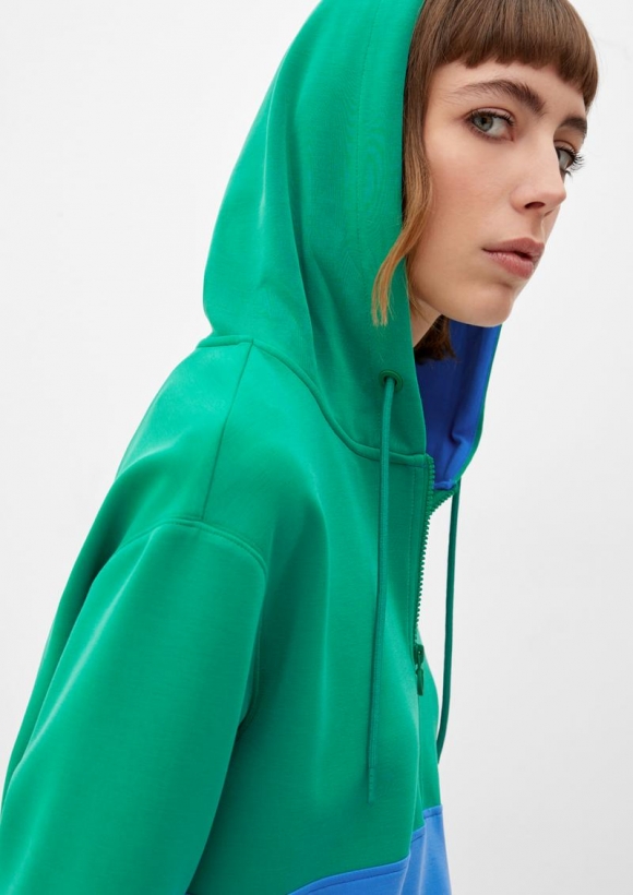 s.Oliver Hoodie aus Modalmix - grün