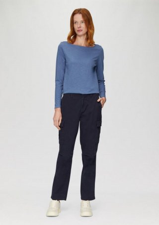 s.Oliver Lässige Cargohose mit Nahtdetails - navy