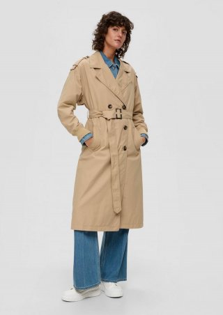 s.Oliver Oversize-Mantel mit Ärmeln im Bomber-Stil - beige