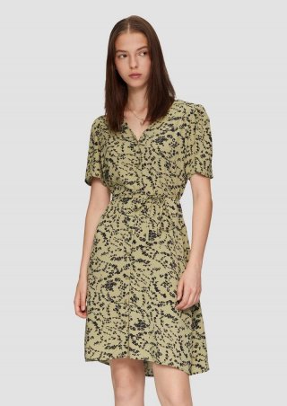 s.Oliver Kleid aus Viskose - salbeigrün