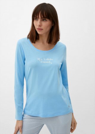 s.Oliver Weiches Pyjamaoberteil - himmelblau