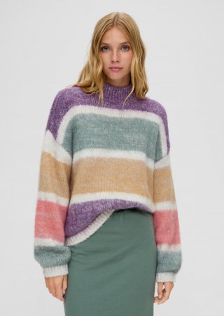 s.Oliver Pullover aus Wollmix - flieder