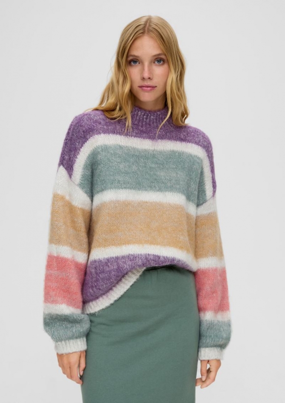 s.Oliver Pullover aus Wollmix - flieder