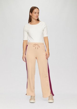 s.Oliver Sweathose mit Streifen-Detail - beige