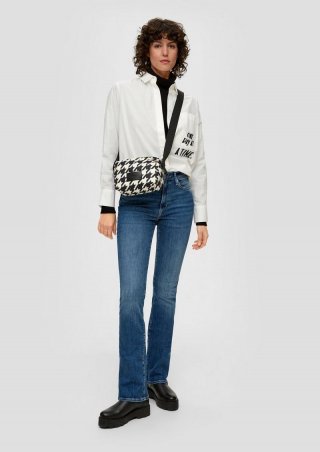 s.Oliver Jeans Beverly / Slim Fit / High Rise / Bootcut Leg - blau