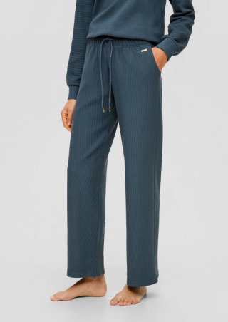 s.Oliver Pyjama-Hose aus reiner Baumwolle - petrol