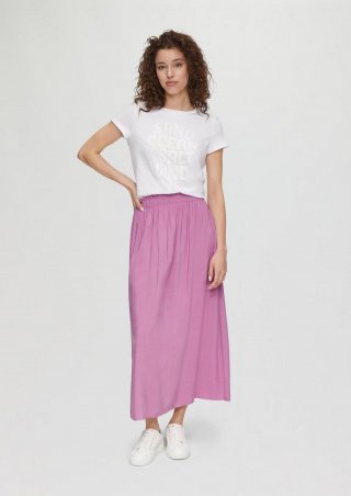 s.Oliver Jersey-Rock mit elastischem Bund in High Rise - lavendel