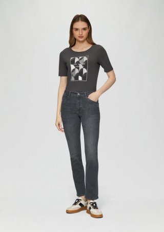 s.Oliver Jeans Betsy / Slim Fit / Mid Rise / Slim Leg - schiefergrau