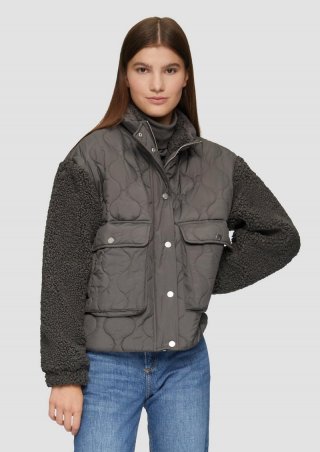 s.Oliver Jacke im Fabricmix - anthrazit