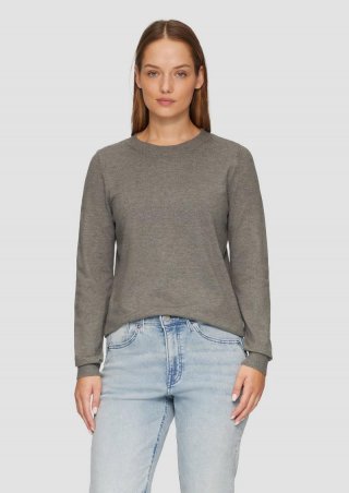 s.Oliver Strickpullover aus Viskosemix - graphit