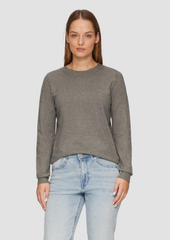 s.Oliver Strickpullover aus Viskosemix - graphit