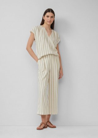 s.Oliver Culotte aus Leinenmix im Relaxed Fit - hellbraun