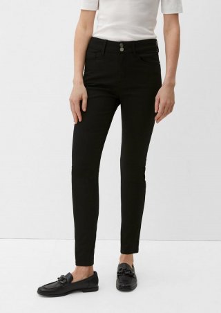 s.Oliver Ankle-Jeans Izabell / Skinny Fit / High Rise / Skinny Leg - schwarz