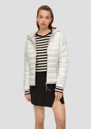 s.Oliver Steppjacke mit Kapuze - wollweiß