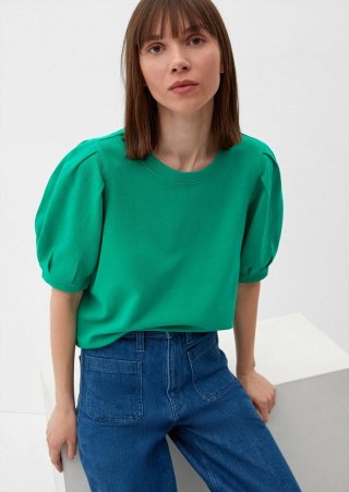 s.Oliver Sweatshirt mit halblangem Arm - grün