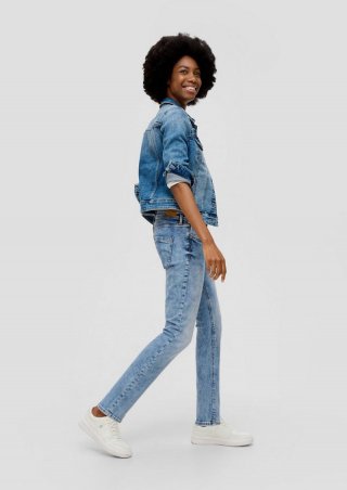s.Oliver Jeans Catie / Slim Fit / Mid Rise / Slim Leg - blau