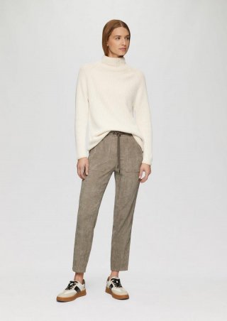 s.Oliver Jogpants aus Feincord mit Elastikbund - karamell