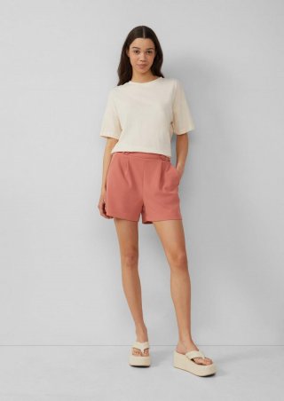 s.Oliver Shorts aus Interlockjersey - papaya