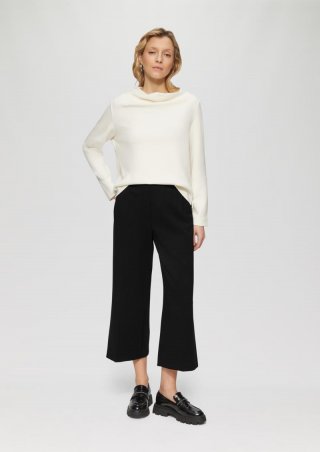 s.Oliver Culotte aus Interlock-Jersey mit Elastikeinsatz - schwarz