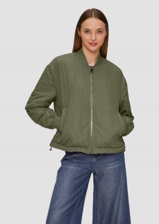 s.Oliver Wattierter Blouson aus leichtem Nylon - olivgrün