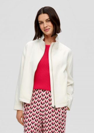 s.Oliver Jacke mit Stehkragen - creme