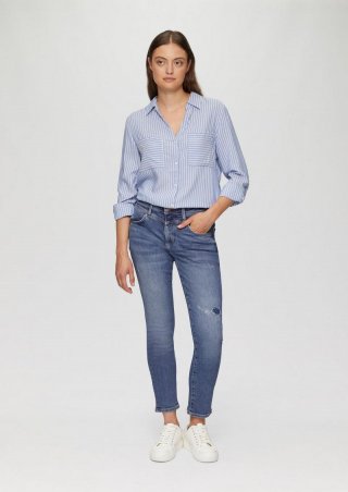s.Oliver Ankle-Jeans Betsy / Slim Fit / Mid Rise / Slim Leg - blau