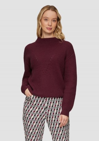 s.Oliver Weicher Strickpullover im Relaxed Fit - lila
