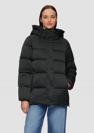 s.Oliver Pufferjacke in Satin-Optik - navy