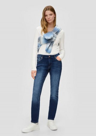 s.Oliver Jeans Catie / Slim Fit / Mid Rise / Slim Leg - blau
