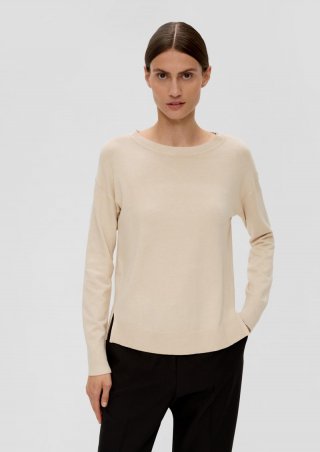 s.Oliver Leichter Pullover aus Viskosemix - beige