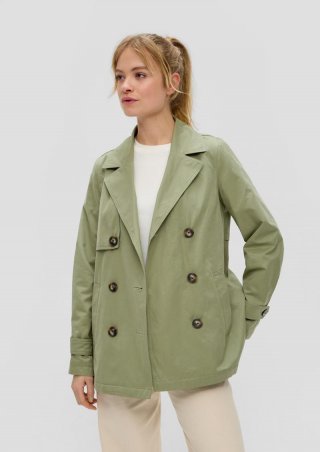 s.Oliver Cabanjacke aus Baumwollmix - bambusgrün
