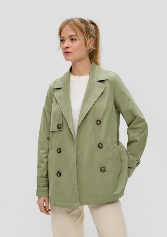 s.Oliver Cabanjacke aus Baumwollmix - bambusgrün