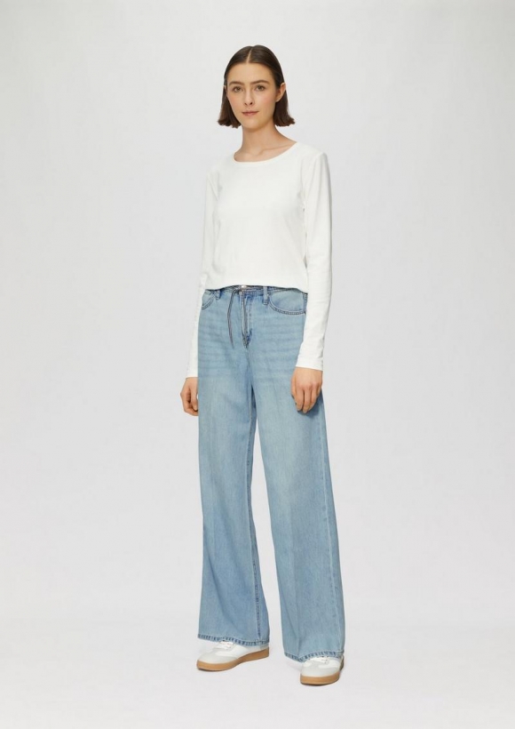 s.Oliver Jeans Suri / Regular Fit / Mid Rise / Wide Leg - blau