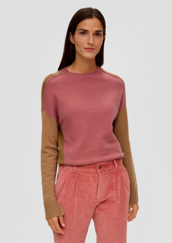 s.Oliver Pullover aus Wollmix - papaya
