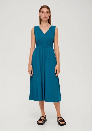 s.Oliver Kleid mit Viskose - petrol