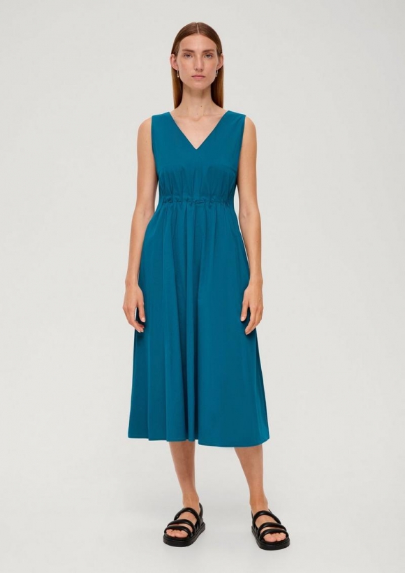 s.Oliver Kleid mit Viskose - petrol