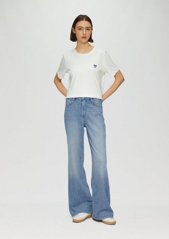 s.Oliver Jeans Suri / Regular Fit / High Rise / Wide Leg - hellblau