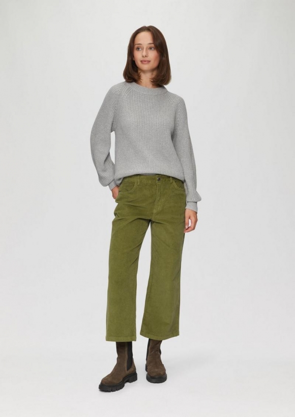 s.Oliver Elastische Culotte aus Cord - guacamole
