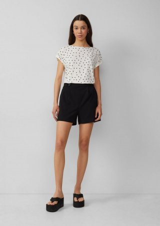 s.Oliver Shorts aus Interlockjersey - schwarz