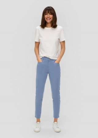 s.Oliver Slim: Hose aus Baumwollstretch - blassblau