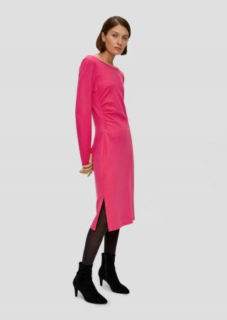 s.Oliver Jerseykleid aus Viskosemix - pink