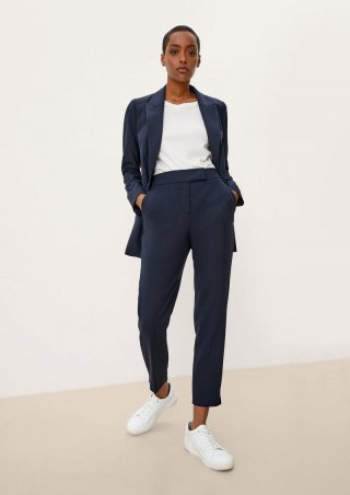 s.Oliver Slim: Elegante 7/8-Hose - navy