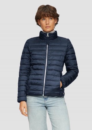 s.Oliver Leichte Jacke mit Steppung und Stehkragen - navy