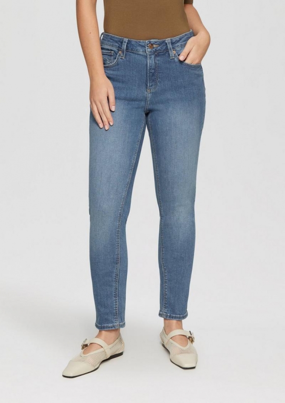 s.Oliver Jeans Catie / Slim Fit / Mid Rise / Slim Leg - blau