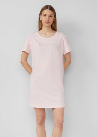 s.Oliver Nachthemd mit Schriftprint - rosa