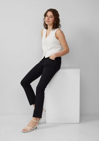 s.Oliver Jeans Catie / Slim fit / Mid Rise / Slim leg - schwarz