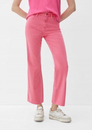 s.Oliver Cropped-Jeans Beverly / Slim Fit / High Rise / Bootcut Leg - pink